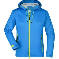 James & nicholson Ladies' Outdoor Jacket aqua/acid-yellow, Gr. XXL