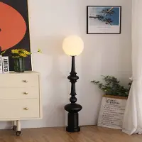 360Home Vintage Orb Stehlampe Warme Umgebungsbeleuchtung lampe schwarz