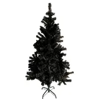Linder Exclusiv GmbH Weihnachtsbaum 150cm schwarz künstlicher Tannenbaum Kunsttanne Christbaum Deko