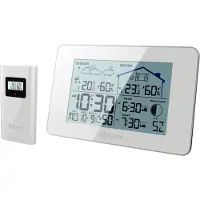 Miraval LCD Funk-Wetterstation mit Außensenor Wecker Funkuhr Kalender Vorhersage Hygro - 4-MV5792-2