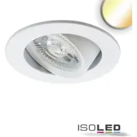 ISOLED LED Einbauleuchte Slim68 Alu weiß, rund, 6W/6W 24V DC, weißdynamisch 2700-5700K