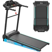Brixy Laufband - Zusammenklappbar - Laufband - 12 Programme - Tablet-Halterung - Steigungsfunktion - Laufband - 1-12km/h