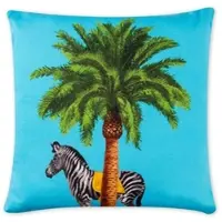 Excelsa Kissen Le Cirque du Marrakech Baumwolle 45x45 cm hellblau