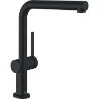 Hansgrohe Talis M54 Einhebel-Küchenmischer 270, Niederdruck-Warmwasserbereiter, Ausziehauslauf, 1-jet, 72860670, Farbe: Mattschwarz
