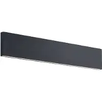 LINDBY Ignazia LED Wandleuchte L47 Black - , Ignazia, dimmbar, Schwarz, für Wohnzimmer, Metall, Modern