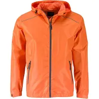 James & nicholson Sportliche, funktionale Outdoorjacke orange/carbon, Gr. XXL