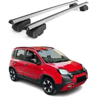 Omac Dachträger Gepäckträger für Fiat Panda Cross Schrägheck 2014-2025 ABE Grau
