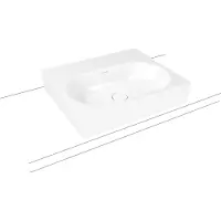 Kaldewei CENTRO Aufsatzwaschtisch 3057 600x500x120 mm, 903006013001, Ausführung: mit 1-er Hahnlochbohrung