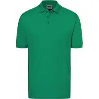 James & nicholson Hochwertiges Polohemd mit Armbündchen irish-green, Gr. XL