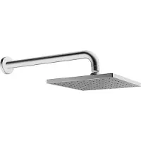 Hansa HANSAVIVA Kopfbrause, 200x200 mm, Eco-Durchfluss, Wandmontage, 44260240, Farbe: Chrom
