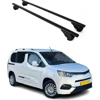 Omac Dachträger Grundtäger für Toyota Proace City 2019-2025 75kg Metall Schwarz 2 tlg