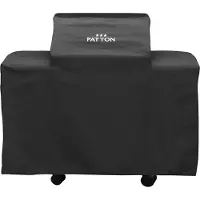 Patton Grillabdeckung, 140x55x100cm Grillschutzhülle für Patio Chef 4+, Oxford-Stoff, Schwarz