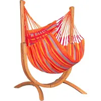 LA SIESTA Hängesessel Udine Outdoor Toucan - wetterresistent mit Eucalyptus-Gestell
