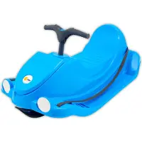 KHW -Rodel Snow Quad, Farbe: iceblue. Lenkbob aus hochwertigem Kunststoff, geeignet für Kinder ab 3 Jahren.