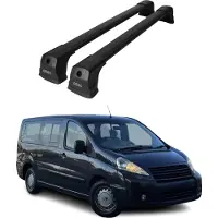 Omtec 2522913B Dachreling Dachträger Aluminium 75 kg Max für FIAT Scudo (270, 272) Scudo Kastenwagen (270, 272)