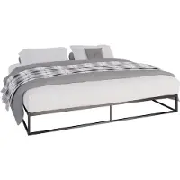 CLP Metallbett Scala | Farbe schwarz Größe 200x200x25 cm