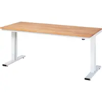 RAU Werktisch 2000x800x720-1120mm elektrisch B-Platte 25mm l.gr