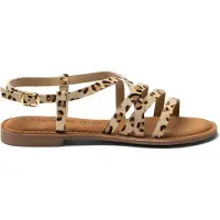 Lazamani Zuza Damen Sandalen Leopard Größe 37