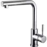 BEITZ & Walz AqvaKitchen Spültisch-Ehm. m. Geschirrbrause chrom seitl. Hebel