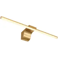 Globo LED Wandleuchte, Badezimmerlampe, IP44, Messing, L 61 cm