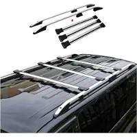Omac Dachreling + Dachträger SET für Opel Vivaro 2014-2019 L2 Langer Alu Silber 5x