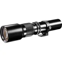 Walimex pro pro 500/8,0 Linsen Objektiv kompatibel mit Canon EF, DSLR-Objektiv für Vollformat und APSC, Teleobjektiv mit eingebauter Irisblende, hochwertiges Kameraobjektiv