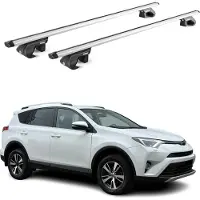 Aurilis Dachträger Grundtäger für Toyota RAV4 XA40 2012-2018 5 tür 90kg Alu Grau 2x ABE
