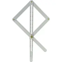 Schwan Winkelschmiege - Winkelmesser analog aus Aluminium zum Bestimmen von Gehrungswinkel, Innen- und Außenwinkel
