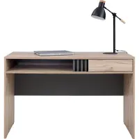 Masseno Schreibtisch PUNTO 120x55x76 cm Bürotisch Computertisch, Eichefarben