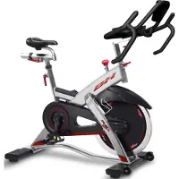 BH Fitness Rex Electronic, Spinnrad, 150 kg, Schwarz, Rot, Silber, Handgriffsensoren, Senkrecht/Horizontal, LCD