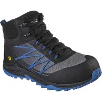 SKECHERS Herren Puxal Firmle Schnür-Sicherheitsschuhe mit Zehenschutz
