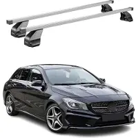 Menabo Dachträger Grundtäger für Mercedes CLA X117 2015-2019 75kg Stahl Grau 2x