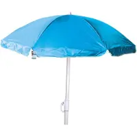 Linder Exclusiv GmbH Nylon Sonnenschirm Ø 1,8 m Garten Balkon Strand Schirm UV20+ knickbar blau