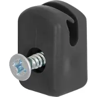 Alberts Spanndrahthalter mit Schraube,Kst., schwarz 656065