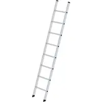 MUNK Günzburger Steigtechnik Günzburger Anlegeleiter Aluminium 8 Sprossen Leiterlänge 2490mm Arbeits-Höhe bis ca. 3600mm - 10008