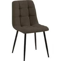 DELUKE Esszimmerstuhl FIGAD - Stoff Braun 45x55x84 cm | Essstühle Esszimmerstühle Küchenstühle Wohnzimmerstühle
