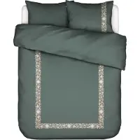 Essenza Satin-Bettwäsche-Garnitur Veroniq Farbe Balsam green Größe 155x220+80x80
