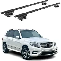 Omac Dachträger Grundtäger für Mercedes GLK Klasse X204 2008-15 90kg Alu ABE Schwarz