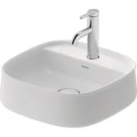 Duravit Zencha Aufsatzbecken 420 mm, ein Hahnloch, 2374423271, Farbe: Weiß seidenmatt
