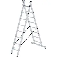 Proregal Sprossen-Mehrzweckleiter 2-teilig mit nivello-Traverse 2x8 Sprossen