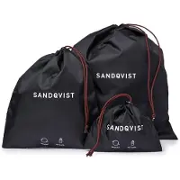 Sandqvist Aufbewahrungshülle Items Pack Bags Unisex Black (Set von 3)