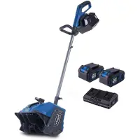 Scheppach Akku Schneefräse BC-SNB410-X Schneeräumer | 40cm Breite | 20cm Höhe | variable Auswurfrichtung | inkl. 2x 4Ah Akku + 4,5A Doppelladegerät