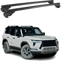 Omtec Dachträger Grundtäger für Lexux GX mk3 2024-2025 75kg Aluminium Schwarz 2 tlg