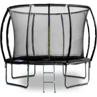 G21 Trampolin SpaceJump, 305 cm, schwarz, mit Sicherheitsnetz + freiem Ausstieg -6904268