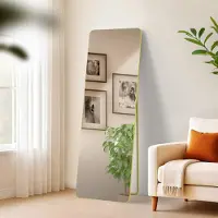 CLP Spiegel Gurnee Standspiegel und Wandspiegel in einem gold glanz Größe 150x50 cm