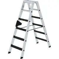 Proregal Stufen-Stehleiter 250 kg beidseitig begehbar mit clip-step R13 2x6 Stufen