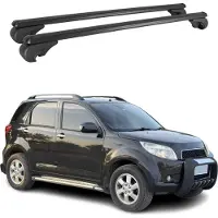 Omac Dachträger für Daihatsu Terios 2006-2013 Gepäckträger Grundträger Alu Schwarz 2x