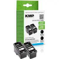 KMP H25D, Schwarz, Tinte auf Pigmentbasis, 2 Stück(e), Multipack