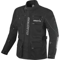 Bogotto Covelo Wasserdichte Schwarz Motorrad Textiljacke Größe M