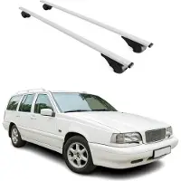 Omac Dachträger Grundtäger für Volvo 850 Kombi 1992-1997 75kg Metall Silber 2 tlg